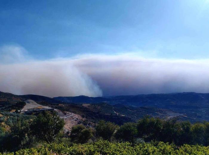 μεσαρα καμπος καπνος απο φωτια